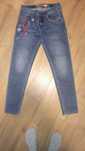 Jeansy Desigual rurki slim fit hafty oryginalne 42 L dżinsy modne