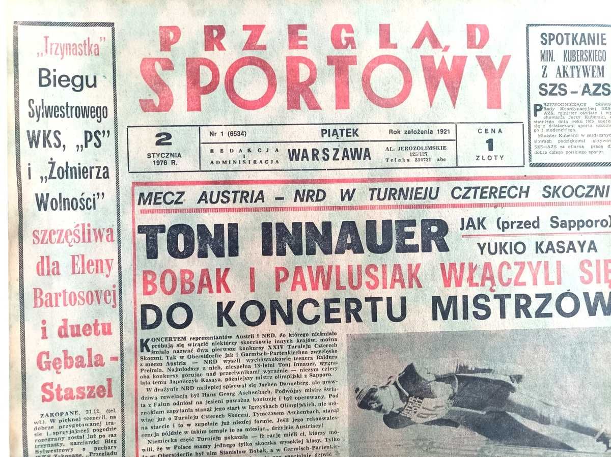 Gazeta "Przegląd Sportowy" - rocznik 1976