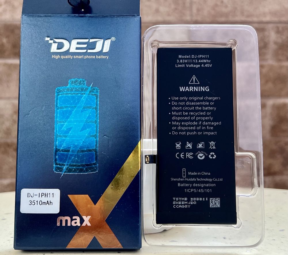 Батарея iPhone 11 аккумулятор с повышенной емкостью 3510 mAh Deji