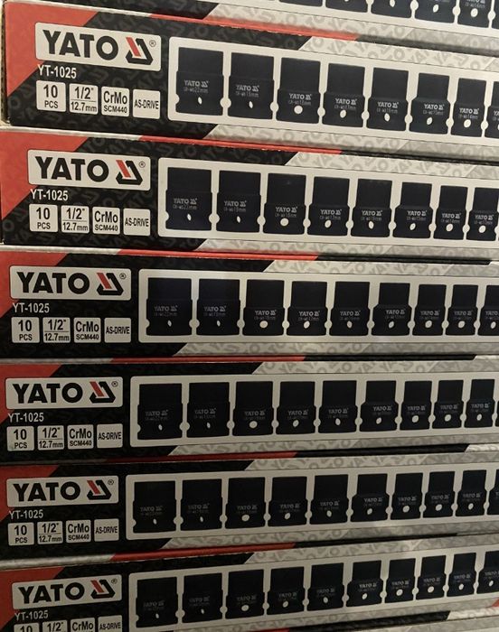 Набор ударных головок YATO 1025 Головки торцевые ударные 1/2 ударні