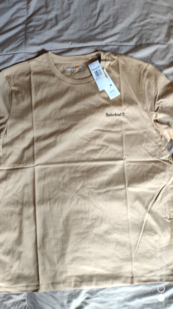 Timberland piaskowy jasnobrązowy t-shirt rozm XXL