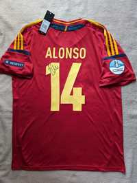 Koszulka Hiszpania EURO 2012 z autografem Xabiego Alonso