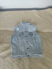 Kamizelka Levi's 90s bezrękawnik  vintage jeansowy dżins vest baby blu