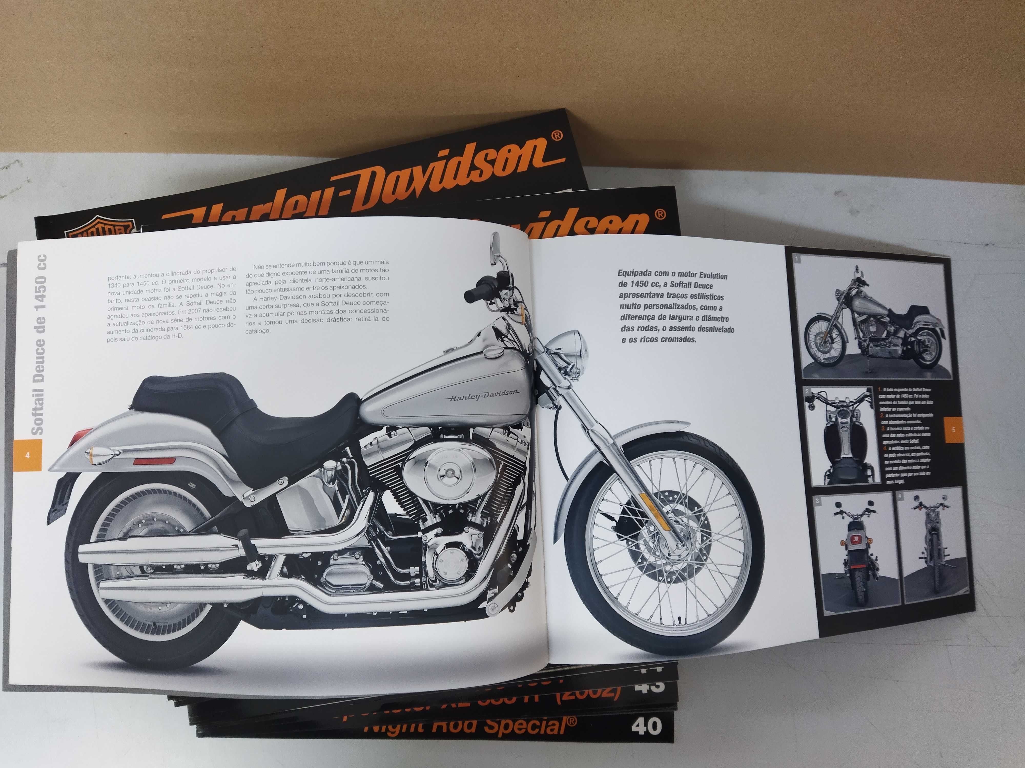 Harley -Davidson.  Lote 48 Fascículos como novos. Planeta DeAgostini