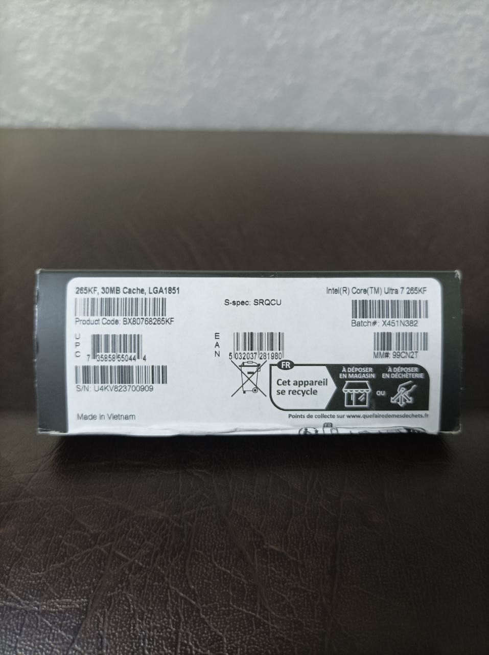 Intel Core Ultra 7 (265KF)