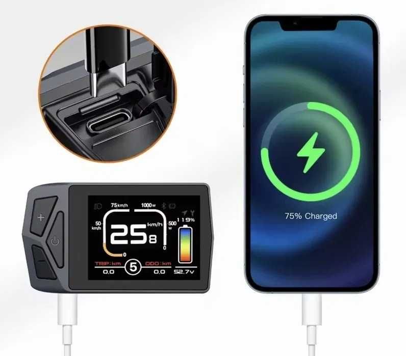 Bafang BBS02B 48V 750W silnik zestaw do konwersji EKD01 Bluetooth CAN