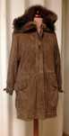 CERRUTI parka zamsz skórzany XL 44 $2200 piękna! j max mara