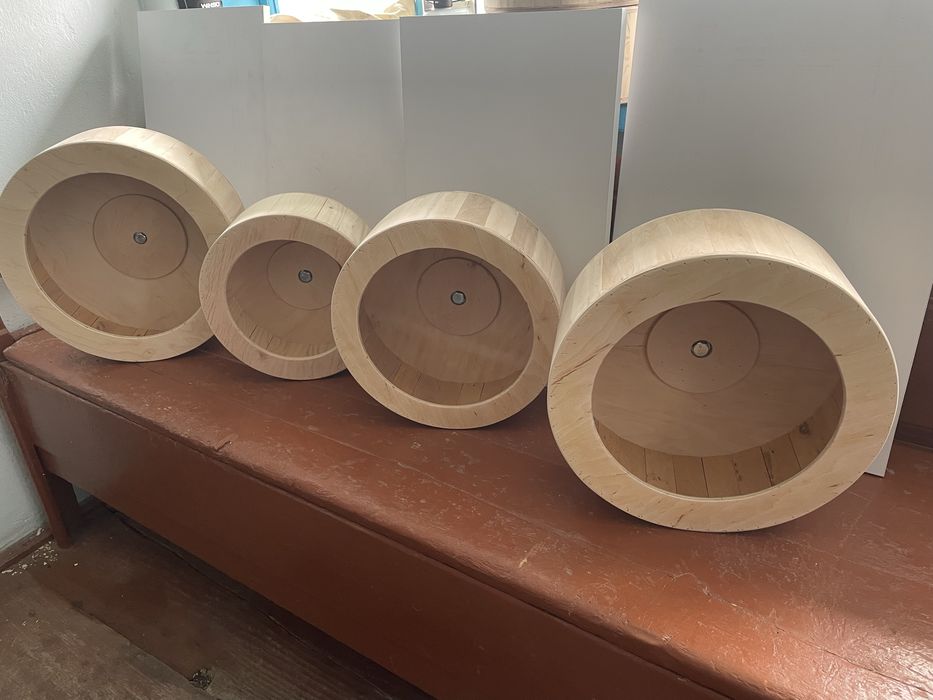 Бігове колесо для хом’яка, шиншили,  – дерев’яне, тихе, на замовлення