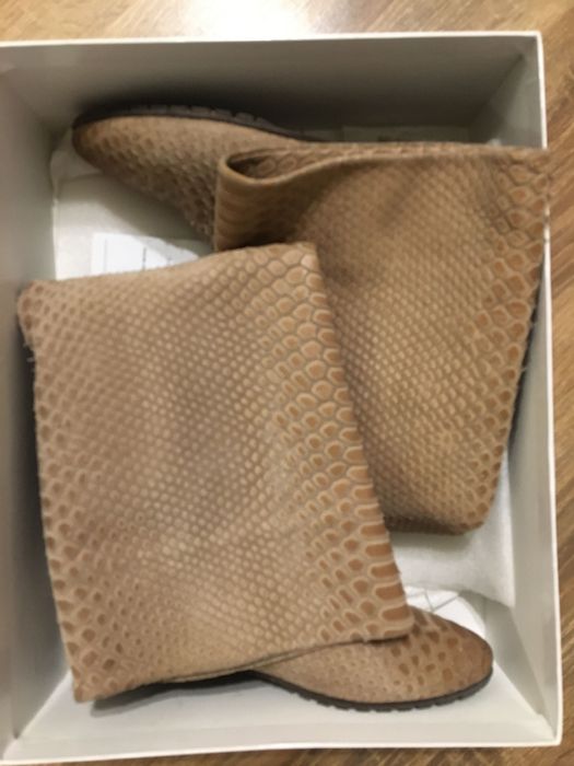 Демосезонні чоботи, шкіра, 36 розмір