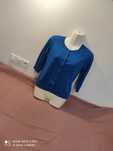 Dorothy Perkins chabrowa bluzka 36/38 sweter Rękaw 3/4 sweterek