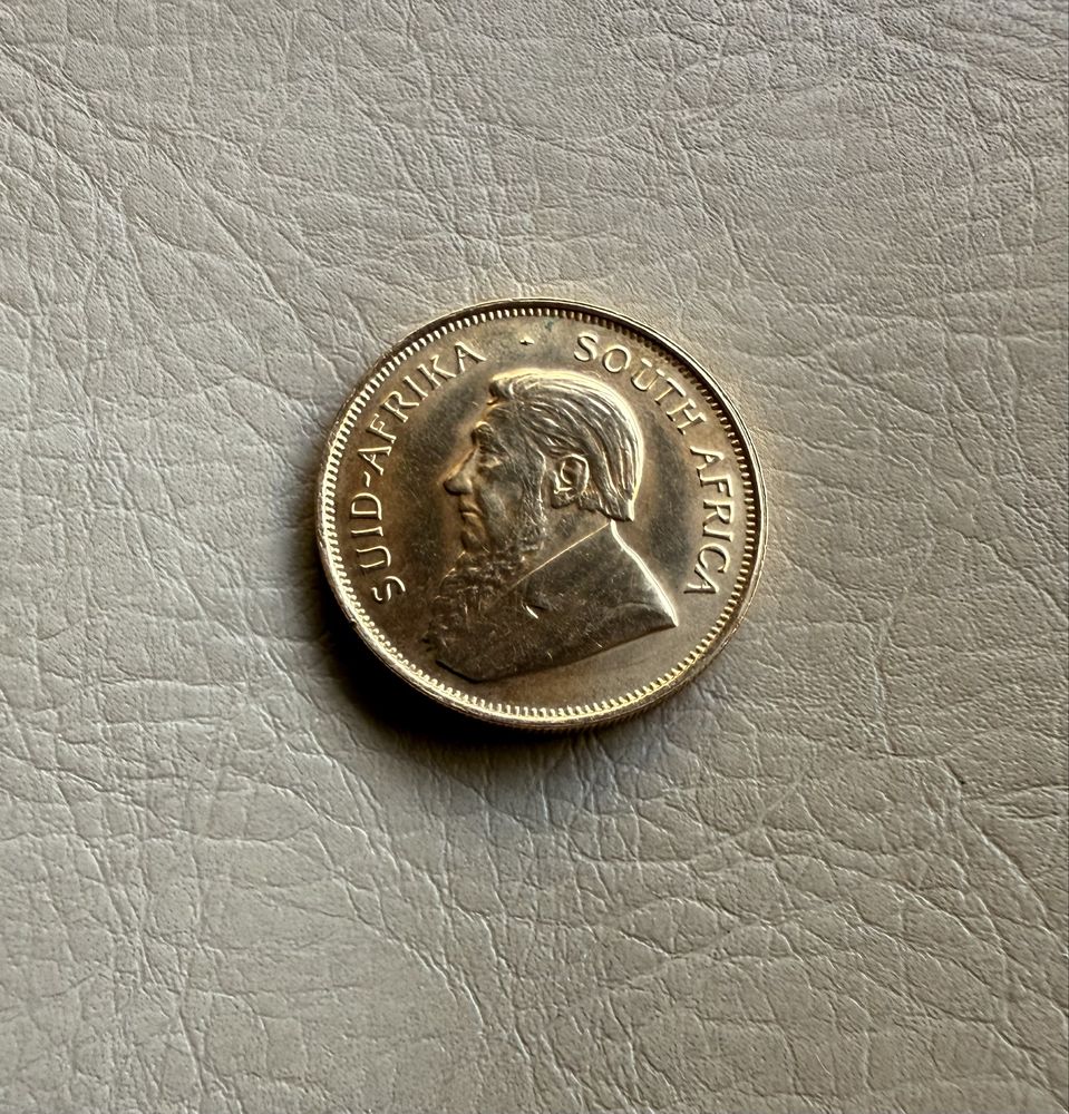 Moeda de ouro 1/2 krugerrand (1/2 onça ouro fino)