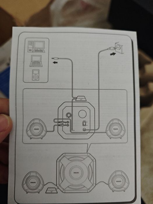 Colunas Philips 100w