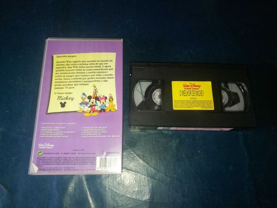 O MELHOR DE MICKEY (Walt Disney) VHS (áudio Português)