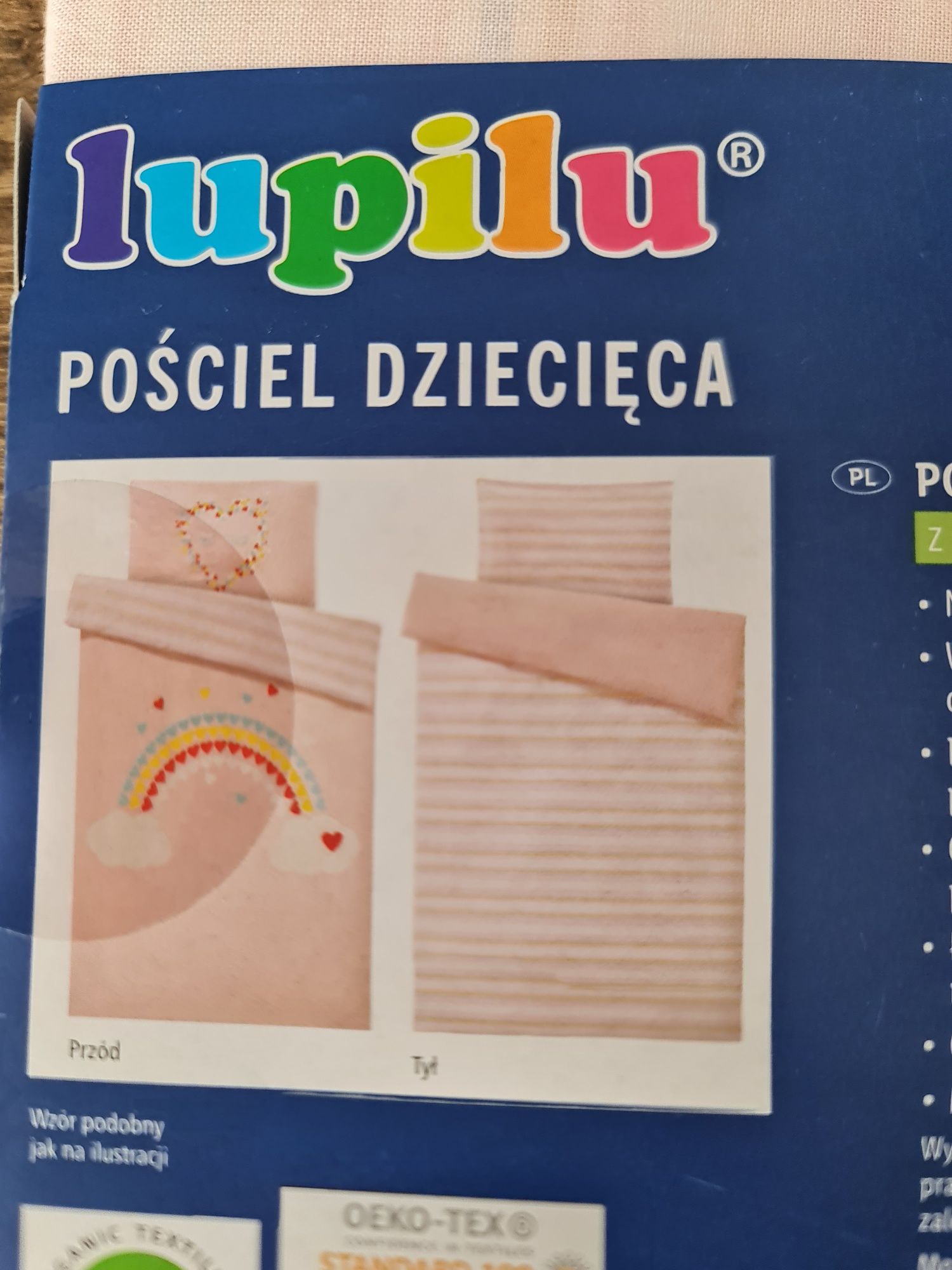 Pościel tęcza lupilu 100x135