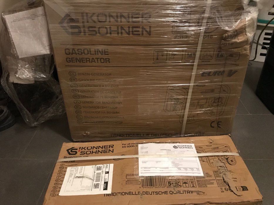 Генератор 5 кВт Konner & Sohnen KS 7000E ATS (новий) + колеса, ручки
