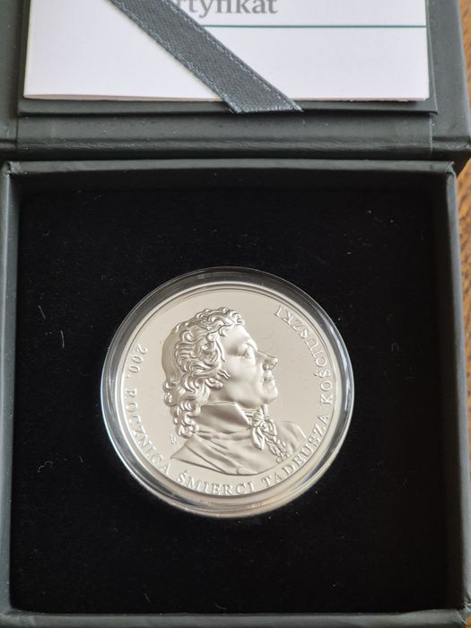 Moneta 200 rocznica śmierci Tadeusza Kościuszki
