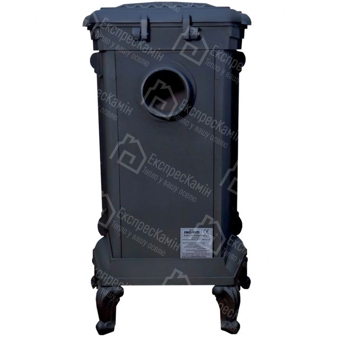 Чавунна піч камін буржуйка Eurokom Ingrid 9 КВт подвійна стінка