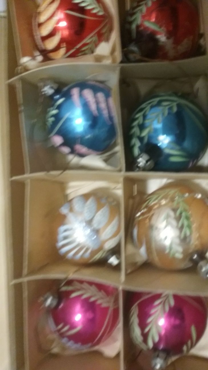 Bombki na choinkę z czasów PRL