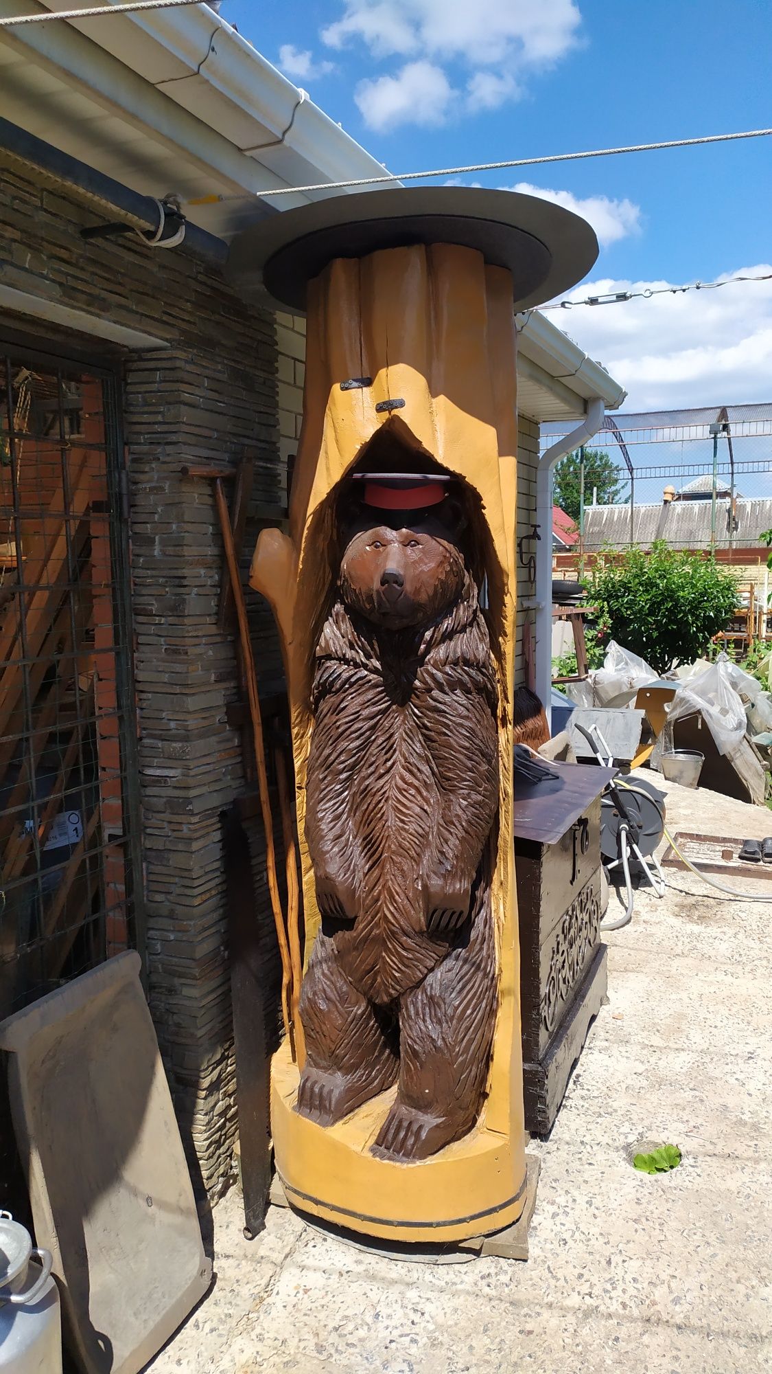 Медведь из сруба, деревянные медведи