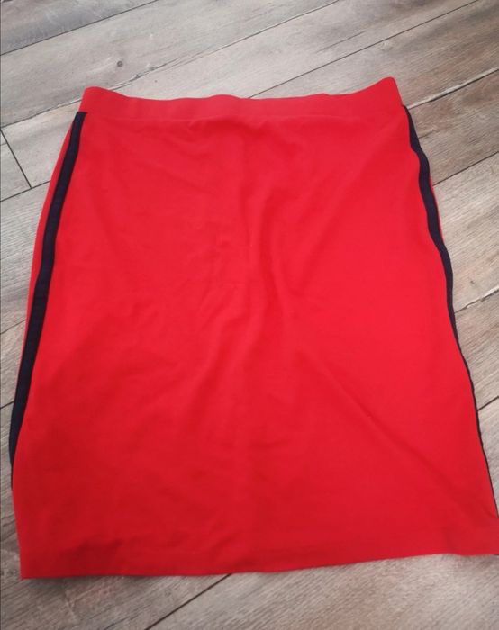 Spódnica damska 40 L porządna bawełna itd czerwona elegancka porządna