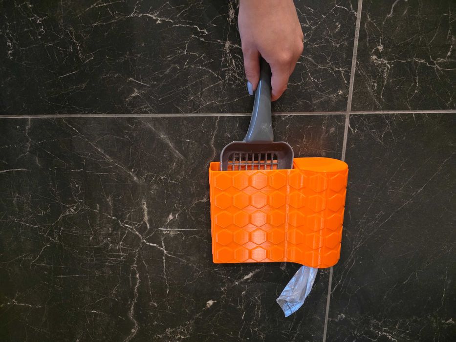 Organizer do kuwety kota na łopatkę i woreczki – montaż bez wiercenia