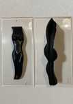 Esculturas Minimalistas Femininas em Madeira - Arte Africana