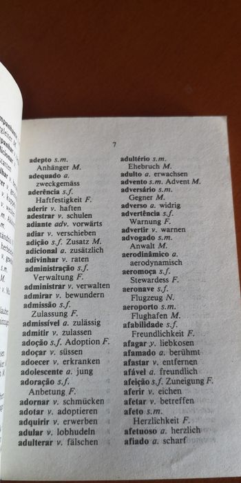 mini dicionário Português - Alemão