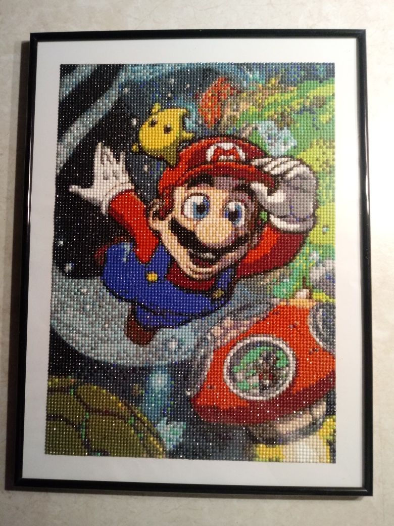 Super Mario Mozaika diamentowa diamont painting gotowy