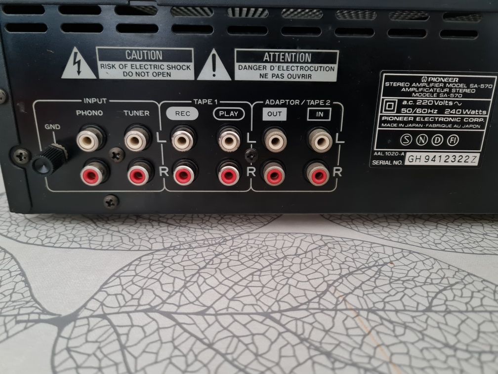 Amplificador stereo pioneer sa-570