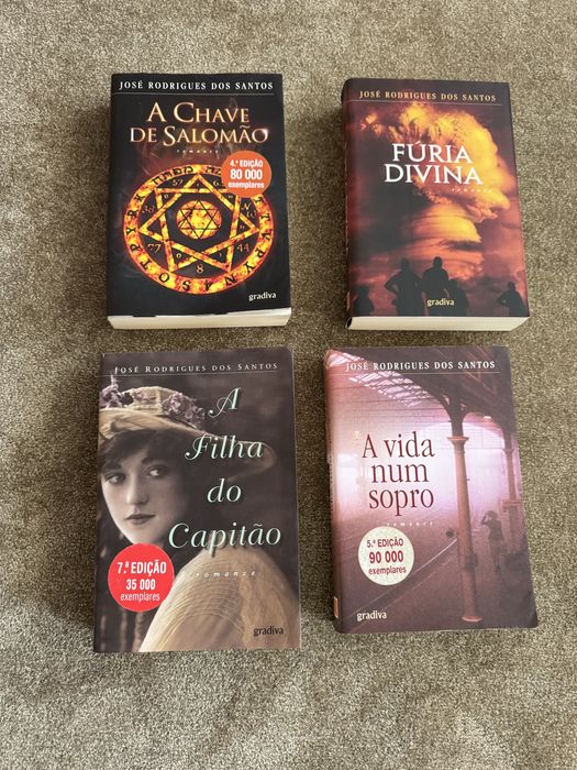 Livros José Rodrigues Santos 6€ cada