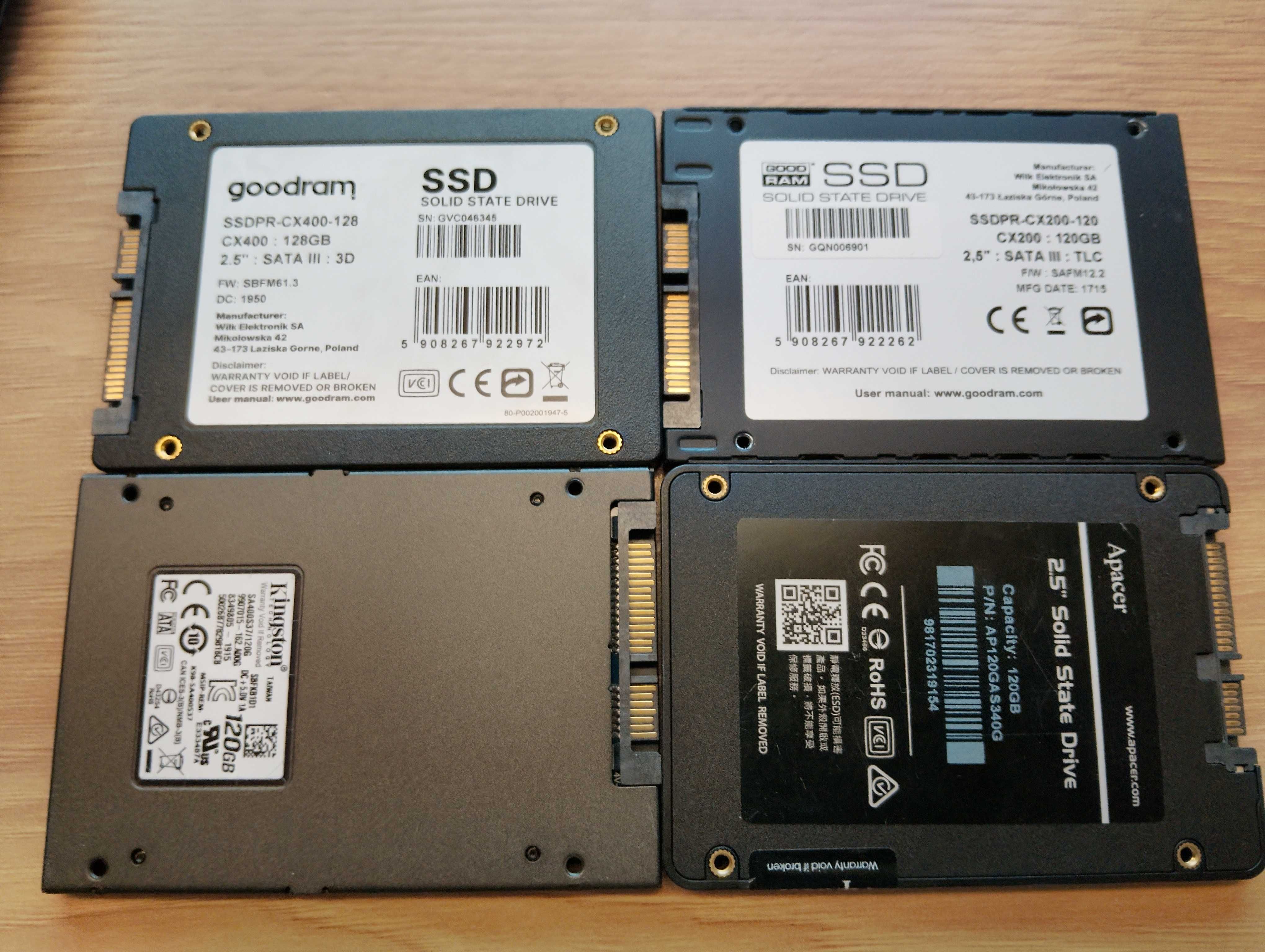 Диск SSD 120Gb Goodram,Kingston,Apacer