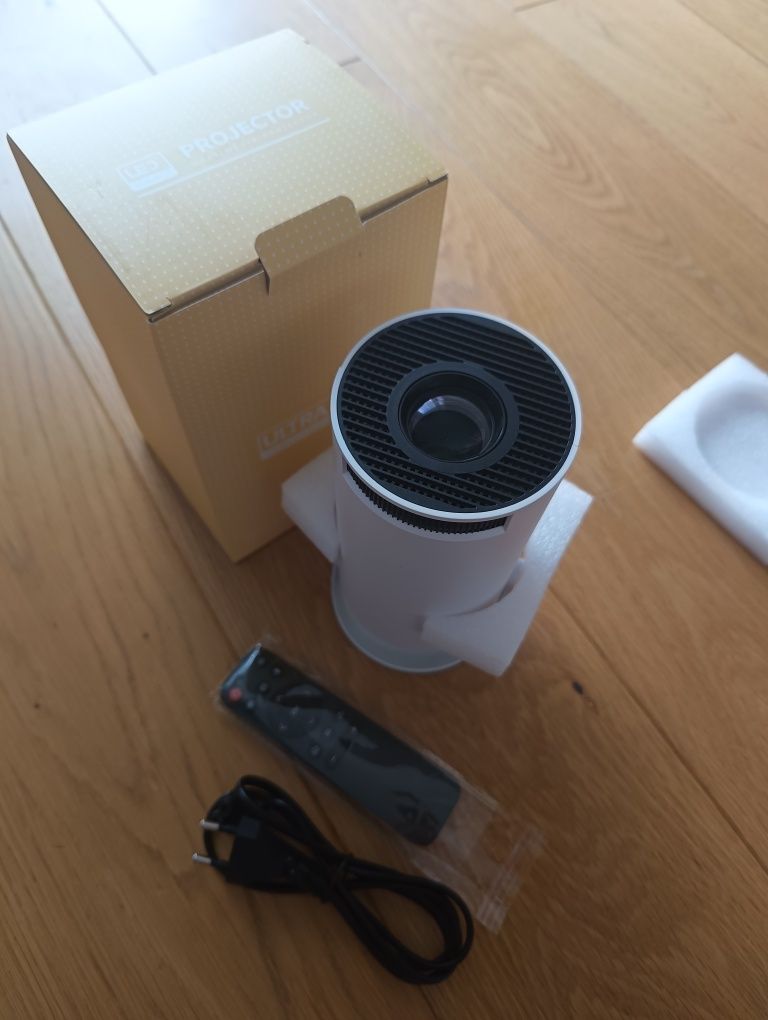 Projektor obrotowy, rzutnik, przenośny, SMART 4K, Bluetooth, do domu,
