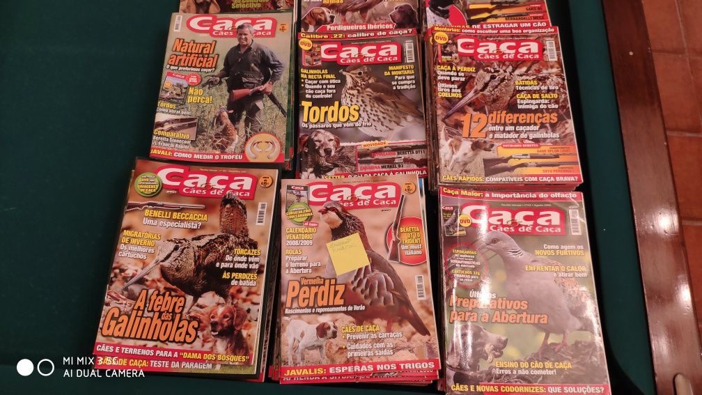 Vendo revistas caça e cães de caça