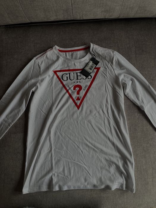 tshirt manga comprida guess