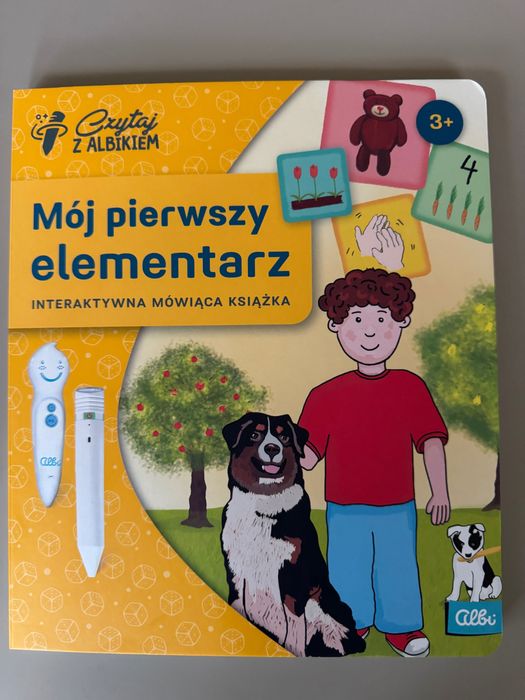 Sprzedam zestaw Albik, Mój pierwszy elementarz 3 z piórem.