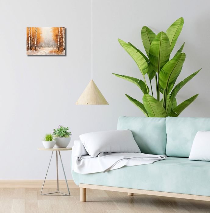 Obraz 30x20cm Jesienne Brzozy