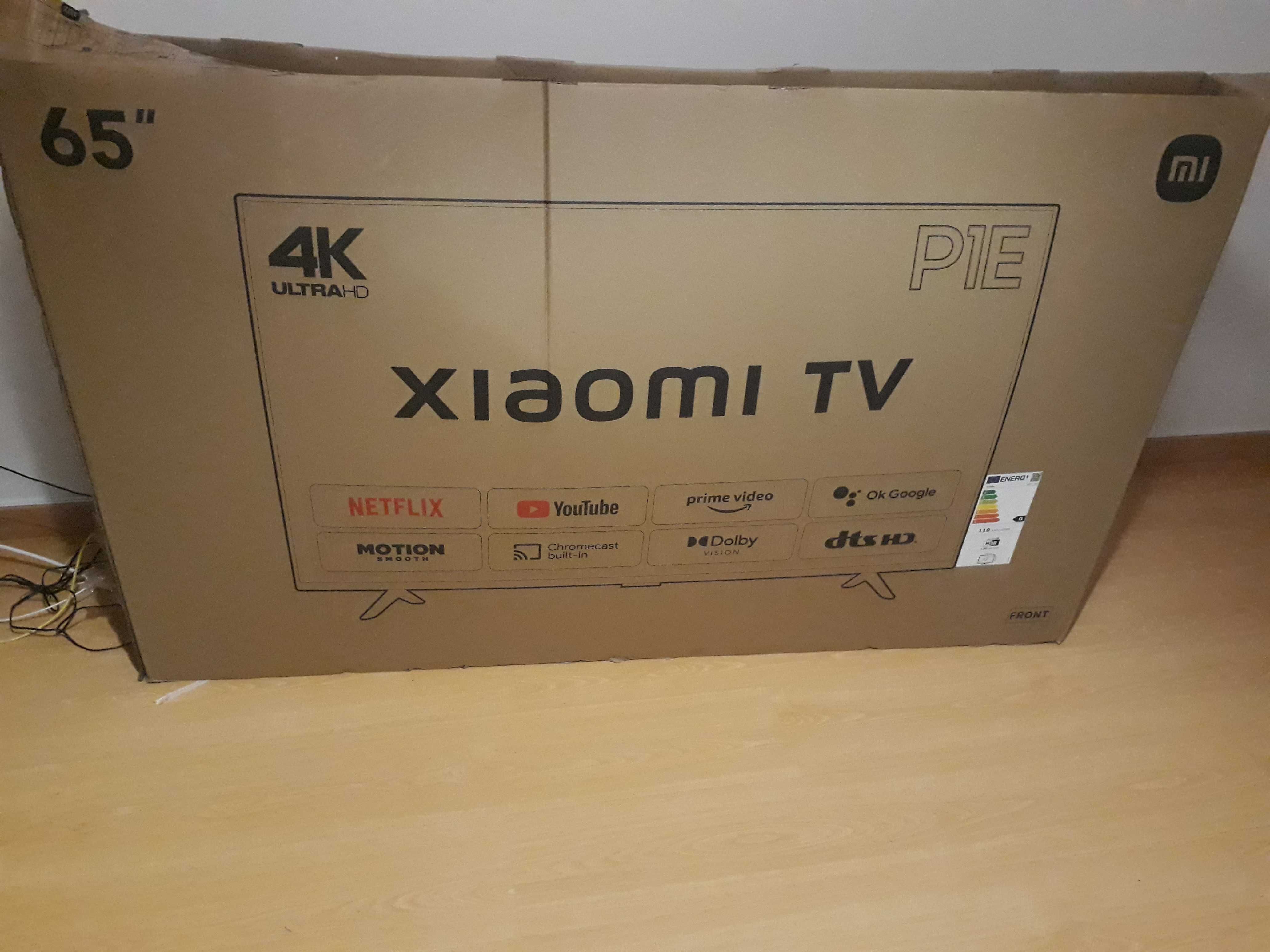 venda tv xiaomi com comando de voz  nova smart 65 polegadas 4000 euros
