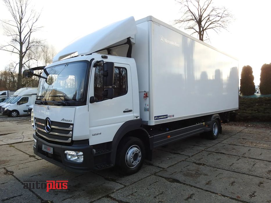 Mercedes-Benz ATEGO 12.24 KONTENER CHŁODNIA -10*C WINDA 16 PALET FUNKCJA GRZANIA ZASILANIE 230V WEBASTO KLIMATYZACJA TEMPOMAT LEDY PNEUMATYKA AUTOMAT BLIŹNIACZE KOŁA 240KM [ 070164 ]  stan bardzo dobry, nie wymaga nakładów finansowych, dostępny od ręki