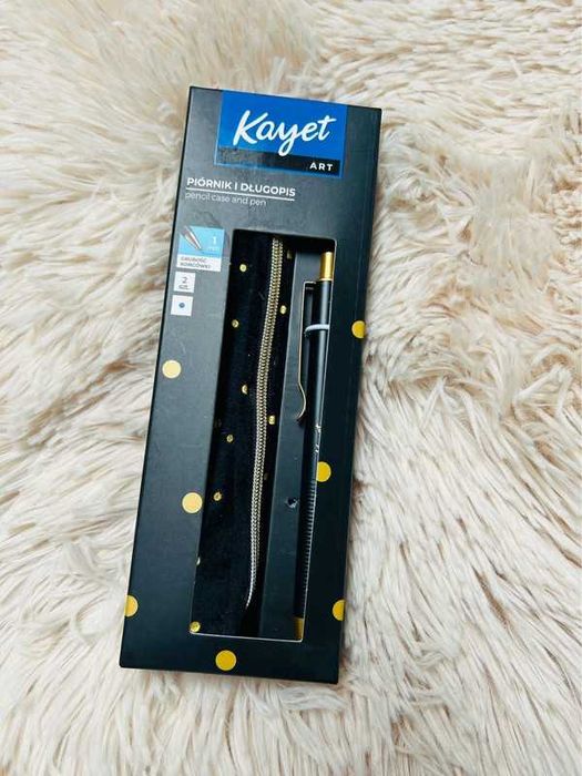Piórnik mały + długopis zestaw kayet nowe