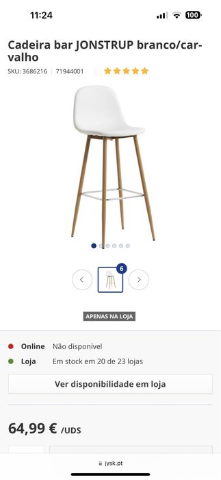 Dois Bancos de Bar JYSK