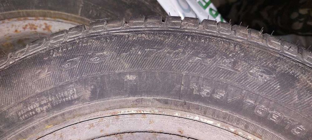 4x98 Dębica Passio 155/70/13 2021r. Jak Nowe + felgi Panda Uno
