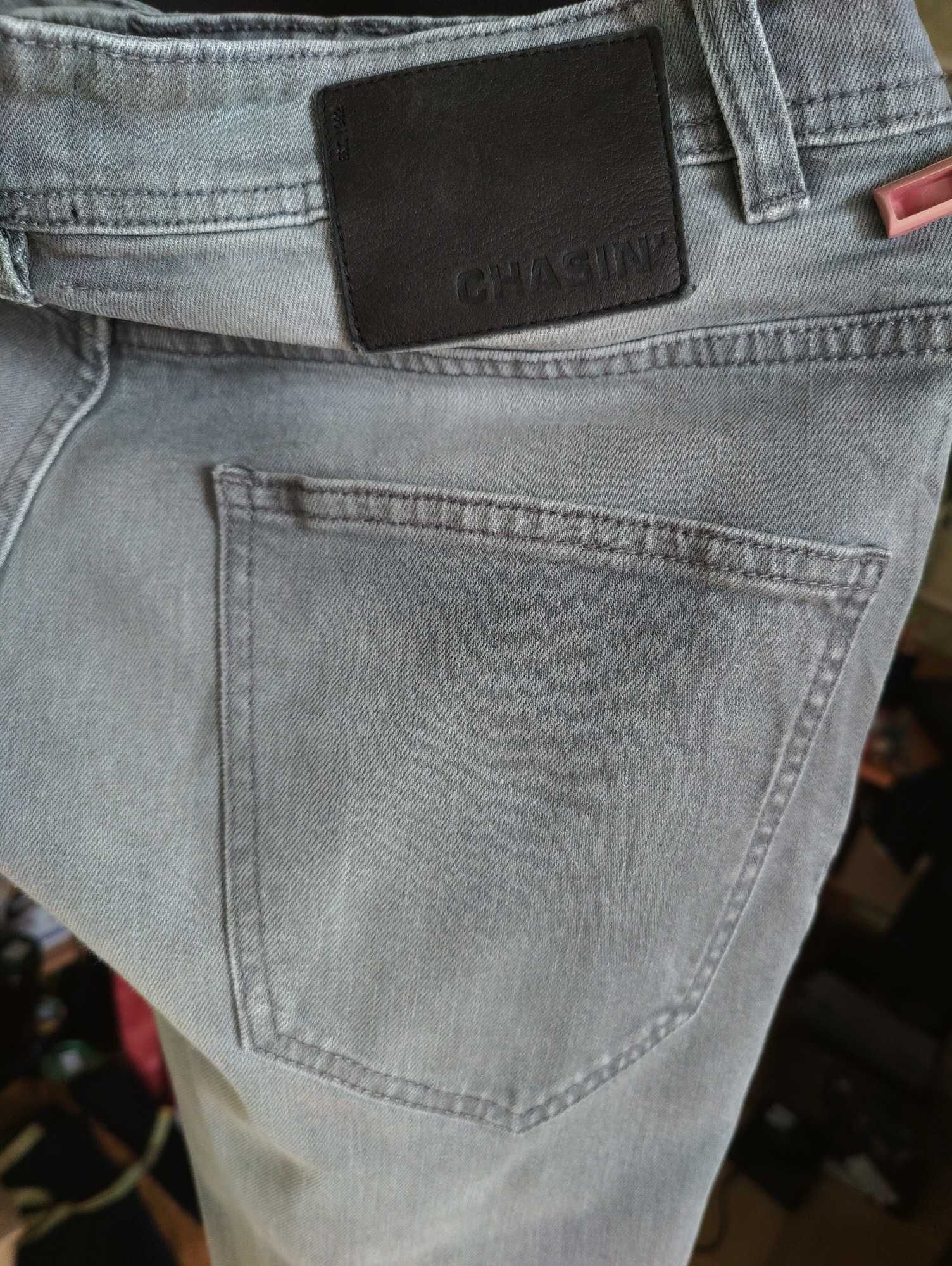 Джинсы Chasin jeans Crown Дания w32 stretch grey.
