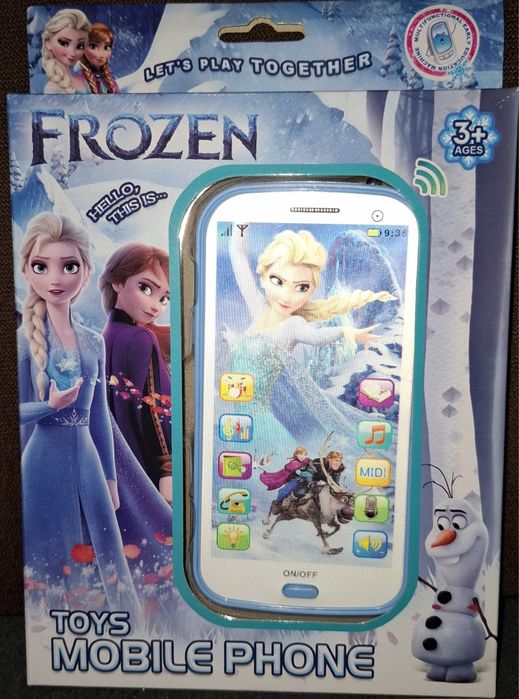 Telefon zabawkowy Elza i Anna Kraina Lodu,  Frozen, smartfon dźwięk