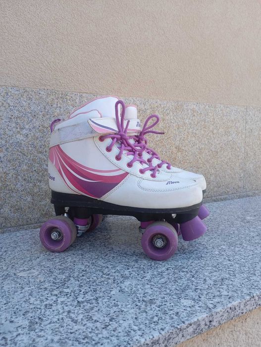 Patins de 4 rodas e proteções