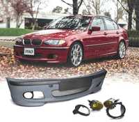 CONJUNTO PARA-CHOQUES PACK M + FAROIS DE NEVOEIRO AMARELOS PARA BMW E46