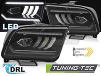 Lampy przednie przód FORD MUSTANG V S197 r.04-09 BLACK LED FUL BI-LED