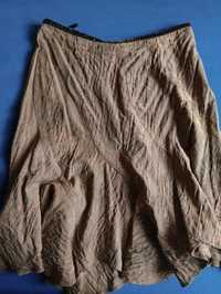 Brązowa spódnica z bawełny