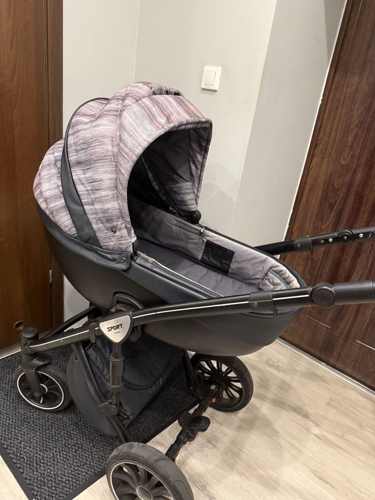 wózek anex 2w1, fotelik na baza isofix