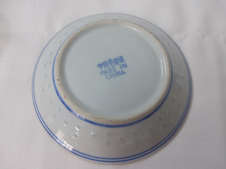 6 CHAVENAS BAGO DE ARROZ chinesas , anos 50/60