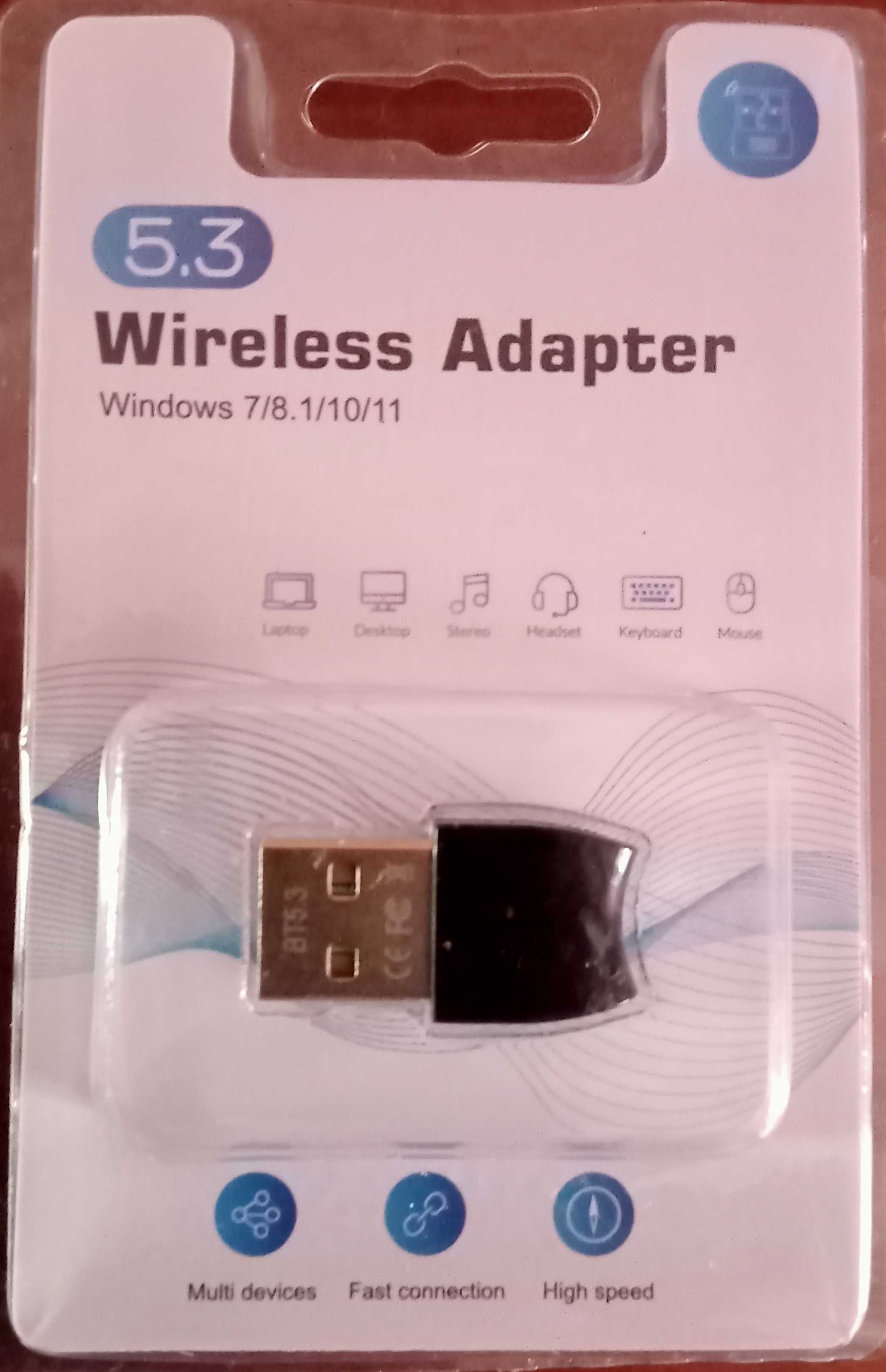 Адаптер Bluetooth 5.3  USB Музичний аудіоприймач Передавач Bluetooth.